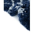 thumbnail image 4 of Unique Loom Rabat Shag Collection Area Rug - Geometric (2' 7" x 10' Runner Navy Blue/Ivory), 4 of 7