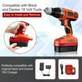 thumbnail image 2 of 2Packs 18V 4.5Ah HPB18 Battery Compatible with Black and Decker 18 Volt Battery 244760-00 A1718 FS18FL and BDFC240 Fast Charger, 2 of 14
