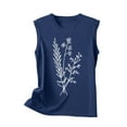 thumbnail image 4 of Delliss Womens Tank Tops Summer Casual Crewneck Cute Sleeveless Tops Flowy Grass print Shirts S-2XL, 4 of 4
