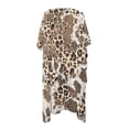 thumbnail image 2 of Xoenoiee Leopard Cow Print Women's Short Sleeve Kimono Cardigans Loose Fit Kimono Cover Ups Womens Casual Cardigan Loose Open Front Kimono Tops, 2 of 7
