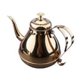 thumbnail image 2 of Dispensador de aceite, olla con fino, regadera, dispensador de ensalada, Camping, tetera de café con cuello de cisne, tetera para cocina casera Oro, 2 of 8