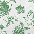 thumbnail image 2 of 20" x 20" Simply Daisy Traditional Bird Floral Indoor/Outdoor Polyester Throw Pillow, Green Qty 1, 2 of 3