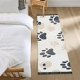 thumbnail image 3 of Yayeee Runner Rug for Bedroom 2'x6' Machine Washable Hallway Non Slip Mat, Black Cat Paw, 3 of 8