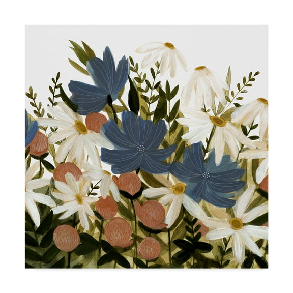 Trademark Fine Art 'Wildflower Garden II' Canvas Art by Emma Scarvey
