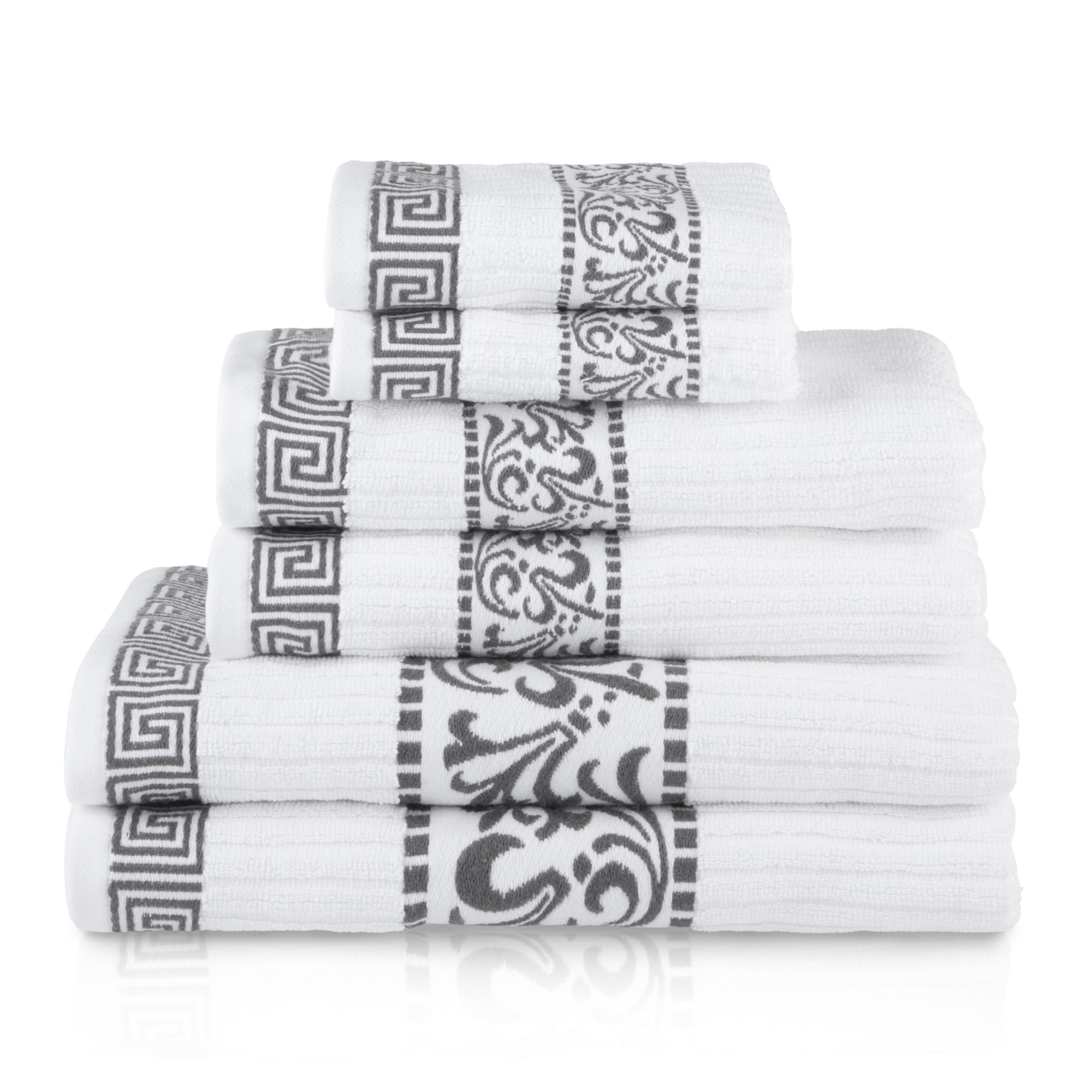 Grey decorative towel set hotsell