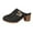 Black, variant on Xunlbb Clearance Sale Sandals! Women Printed Casual Fashionable Retro Thick-Heel Sandals