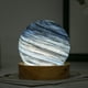 thumbnail image 4 of Una variedad de luces de cristal para planetas, luces nocturnas de ensueño con forma de planeta arcoíris, 4 of 5