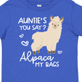thumbnail image 4 of Inktastic Auntie's You Say Alpaca My Bags Boys or Girls Toddler T-Shirt, 4 of 5