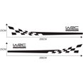 thumbnail image 4 of Universal Sports Racing Stripe Graphic Stickers and Decals for Truck Body Side Door (Black), 4 of 5