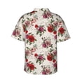 thumbnail image 3 of Haiem Rose Flowers Printed Hawaiian Shirt for Men - Men’s Casual Beach Summer Shirts - Stretch Fabric with Modern Fit-X-Large, 3 of 9