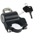 thumbnail image 3 of 22mm Handlebars Universal Motorcycle Helmet Security Lock Padlock with 2 Keys (Black), 3 of 8