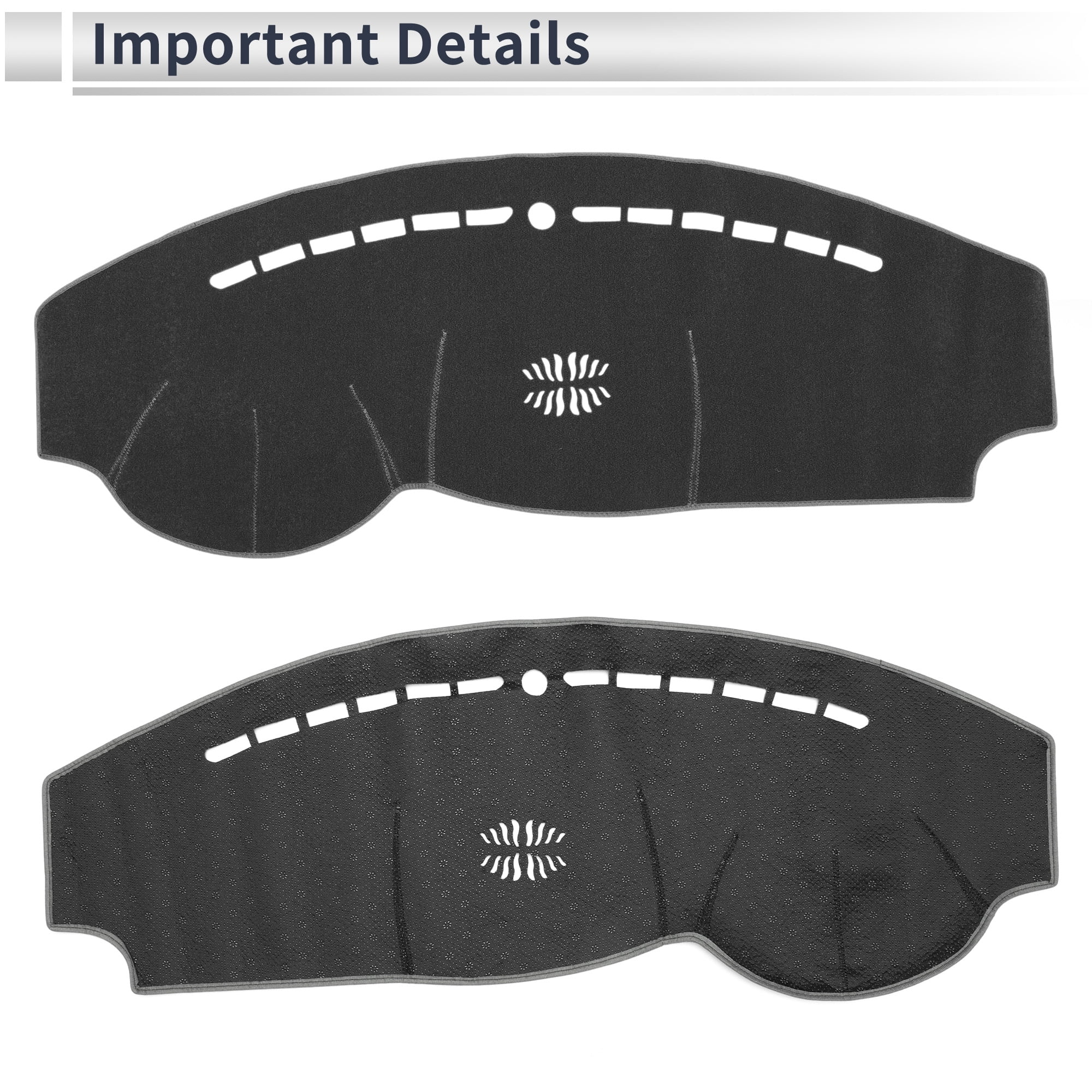 Unique Bargains Dash Cover for KIA Soul 2014-2019 Non-Slip Dashboard Carpet Mat Gray
