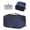 Blue&Black, variant on Travel Makeup Bag,PU Leather Toiletry Bag for Women,Waterproof Cosmetic Bag,Flat Open Portable Cosmetic Organizer for Skincare, Brushes,Travel Essentials(Brown Leopard Print)