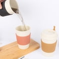 thumbnail image 3 of Kearding Taza de café de trigo, taza de leche de agua de estilo Simple con tapa, barra de sellado para el hogar, botella para beber, viaje al aire libre, Cocina y Comedor Rosa Kearding HA081640-01, 3 of 6