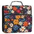 thumbnail image 5 of FORMRS Zipper Binder with Shoulder Strap 2-inch Ring 500 Sheet Capacity File Bag, Bright Colorful Flowers Pattern, 5 of 5