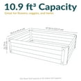 thumbnail image 3 of Sunnydaze 47.25" x 35.5" x 11.75" Rectangular Green Galvanized Steel Raised Garden Bed, 3 of 6