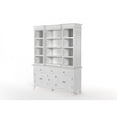 thumbnail image 4 of NovaSolo Kitchen Hutch Cabinet with 5 Doors 3 Drawers Skansen in White, 4 of 16
