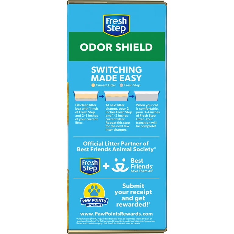 Fresh Step Odor Shield Scented Clumping Cat Litter with the Power