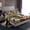 Grey Brown Green, variant on Castle Fairy Jungle Animal Bear Deer King Sheets 4pcs,Rustic Cabin Bedding