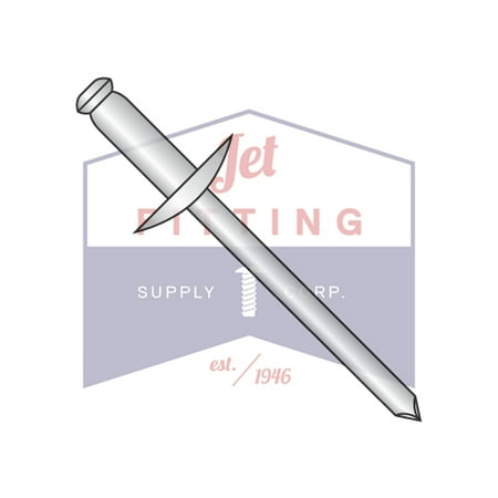 

3/16 Blind Rivets All Stainless Large Flange Head Body: 18-8 Stainless Steel Pin: 18-8 Stainless Steel (Quantity: 2000) Full Size: 3/16 x .62-.75
