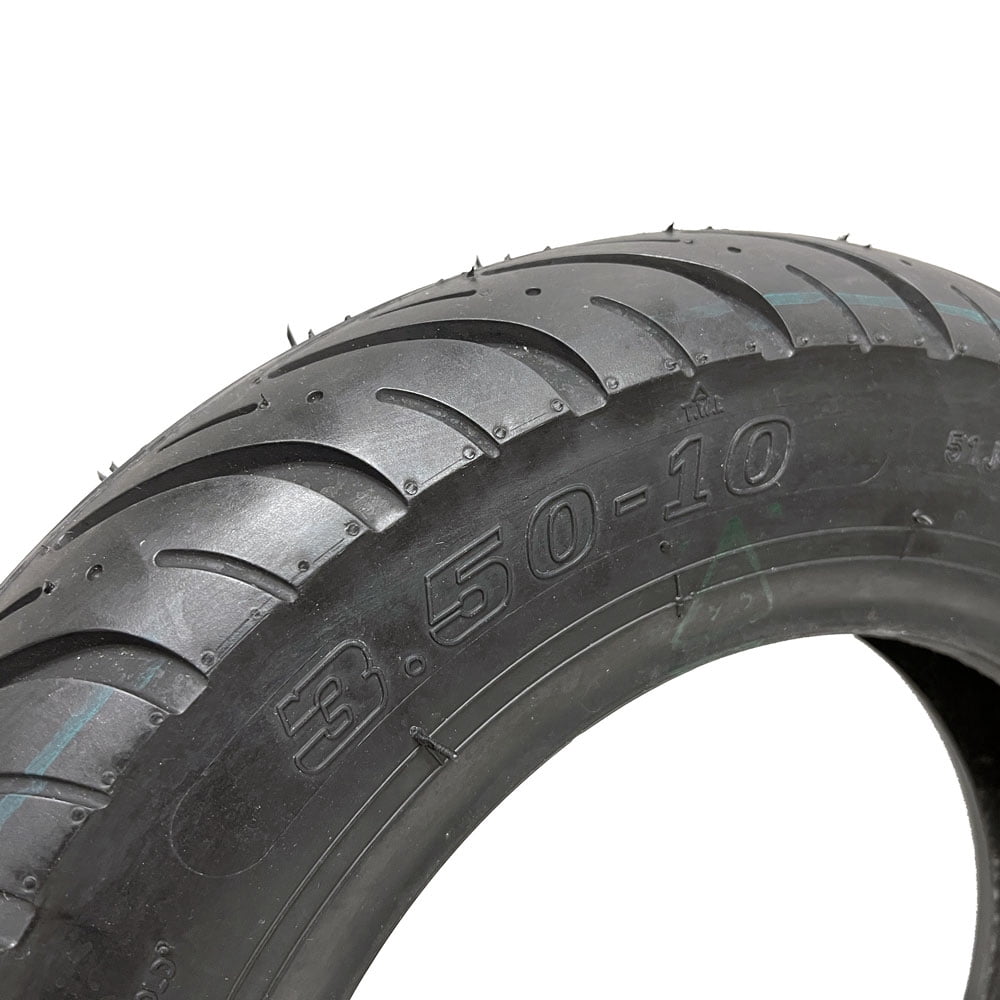 Scooter Tire 3.50-10 Front or Rear Tubeless Type for 10 inches rims