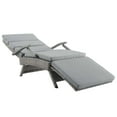 thumbnail image 5 of Envisage Chaise Outdoor Patio Wicker Rattan Lounge ChairLight Gray Gray, 5 of 7