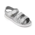thumbnail image 2 of Dream Pairs Kids Girls Boys Summer Open Toe Sandals with Adjustable Strap Buckle Shoes Toddler/Little Kid SDSD2210K SILVER Size 1, 2 of 5