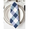thumbnail image 2 of Cloth Napkins 1 Piece - 20x20 Inches, Navy Blue Plaid Washable Reusable Table Napkins, Spring Farmhouse Buffalo Checkered Soft & Absortbent Dining Napkin for Party Wedding Hotel Restaurant, 2 of 8