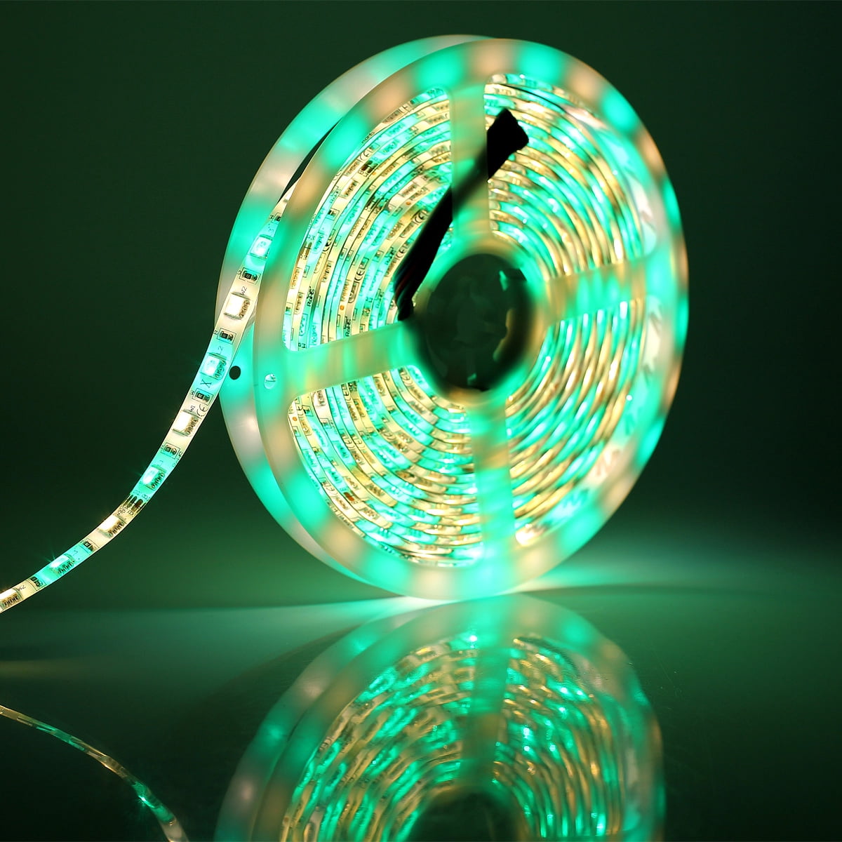 SUPERNIGHT RGBWW Flexible 16.4ft 5M 300LEDs Color SMD 5050 LED Strip Light IP65 Waterproof + 44Keys IR Remote Controller + Power Supply Full Kit