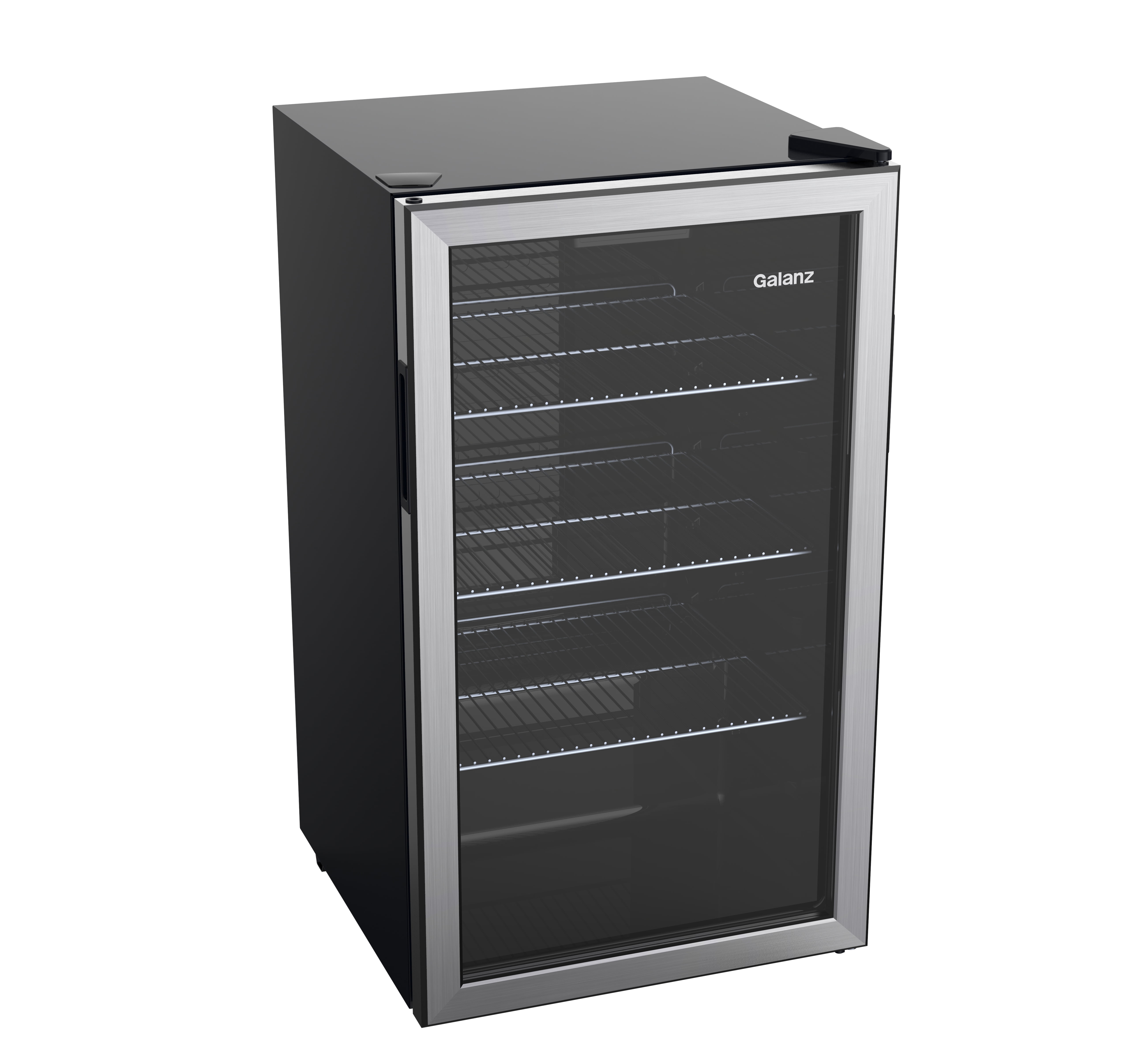Galanz 116 Can Beverage Cooler, Glass Door Beverage Refrigerator, Drink Fridge for Soda, Beer & Wine, Freestanding for Home, Office, Bar