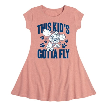 

Paw Patrol - This Kid s Gotta Fly - Toddler And Youth Girls Fit And Flare Dress