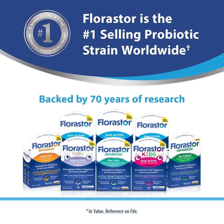 FLORINEF フルドロコルチゾン 100錠3本セット Florastor Daily Probiotic for Women & Men with Saccharomyces