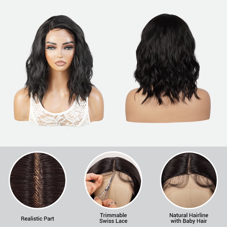 STUDIOCUT BY PROS Loose Wave Bob Wigs Lace Front wigs 14  display picture 1