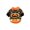 A001- Orange, variant on Dog Sweater for Small Dogs, Small Dog Halloween, Pumpkin Pattern Fall Dog Clothes, Warm Thick Knit Pet Outfit for Halloween Party, Orange, Xl, 1 Pack