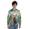 thumbnail image 4 of Merry Christmas Santa Reindeer Antlers Doberman Pinscher Sleigh Xmas Winter Holiday All Over Print 3D Baseball Jacket Doberman Dog Lover Gifts Bomber Jacket Softball - 00023, 4 of 6