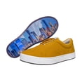 thumbnail image 6 of MaCae Unisex Wool Lace Up Fashion Shoe With Unique Sole, Casual Work Shoes, Travel Shoes, Wool Shoes, Low Top Sneakers - Mustard Yellow/New York, 9M/10W, 6 of 7