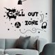 thumbnail image 2 of Vinilos decorativos adolescentes (30x60 cm) I vinilos decorativos cita Mando Juegos Grafitti I pegatinas de pared, 2 of 4