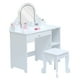 thumbnail image 1 of Juego de Tocador y Maquillaje Infantil con Espejo LED | Amplio Almacenamiento | Seguro y Certificado | Regalo Perfecto para Niñas, blanco, 1 of 16