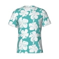thumbnail image 3 of Naloa Vintage Floral Men's T-Shirt Sport T-shirt Men's Basic Tee Casual Men's Shirt, Round Neck, Short Sleeves - X-Large, 3 of 5
