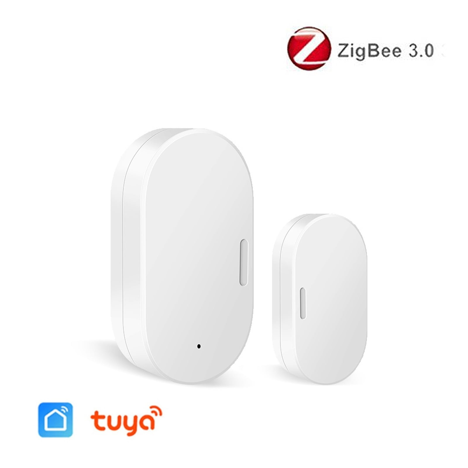Tuya Smart Zigbee Door Sensor Door Open/Closed Detector Home Alarm Security Protection Control Via Alexa Home ,Easy Install