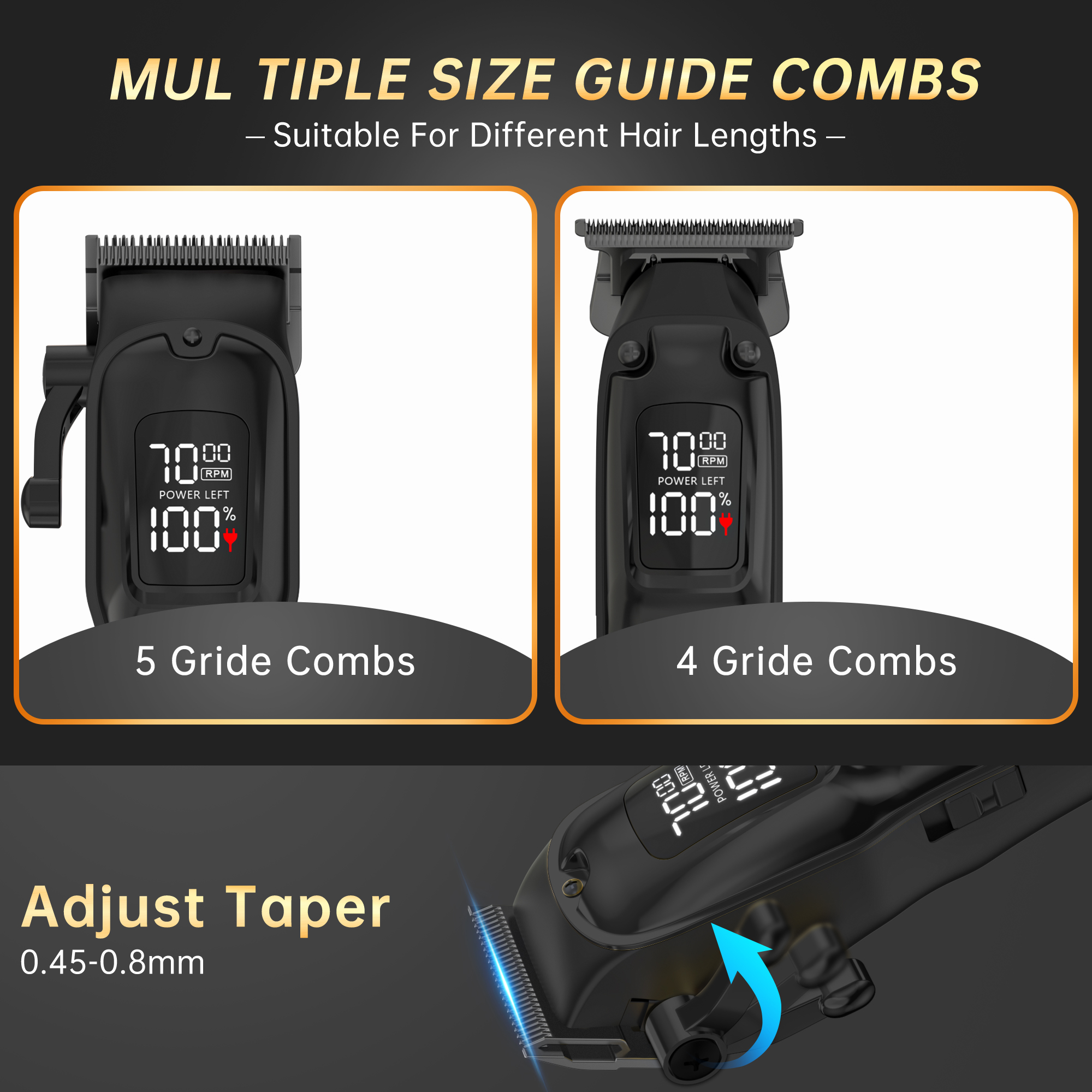 Cshidworld Professional Hair Clipper Set 3-in-1 photo 2