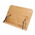 thumbnail image 3 of Foldable Bamboo Book Stand with 5 Adjustable Angles for Tablet, Textbook, Music, and Documents, 3 of 16