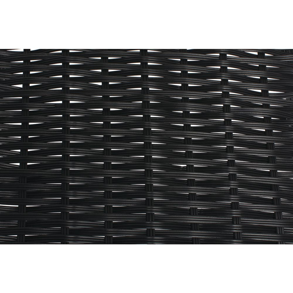 HUBERT® Black Storage Basket Tapered - 7 1/2"L x 14"D x 1 1/2" to 4"H