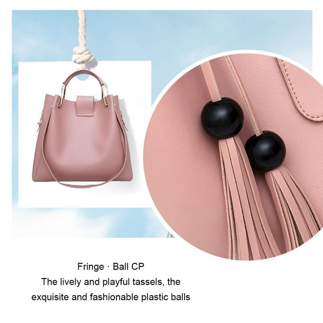 Becaristey 3 Pcs/ensemble Sac à Main Chic pour Femmes Unique et Accrocheur Sac Chic Élégant Dames Rouge