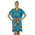 thumbnail image 4 of Bimba Women Short Kaftan Floral Print Beach Coverup Caftan Nightwear, 4 of 5