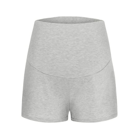 

Dadaria Maternity Clothes Women Maternity Shorts Cotton Home Over The Belly Yoga Sports Pregnancy Clothes Gray M