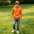 thumbnail image 4 of Yutgune Boys Quarter Zip Hoodie, Long Sleeve Hooded Sweatshirt with Pocket, Casual Fall Pullover, Ages 5-15, 4 of 6