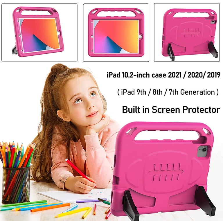 Shockproof Kids Case With Handle & Stand For IPad 9th/8th/7th Gen 10.2" (Also Fits Many Models)
