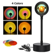 XAOCENH USB Projector Night Light RGB Sunset Atmosphere Lamp With Remote  Bedroom Photography Background Decoration Lighting Gift