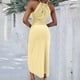 thumbnail image 3 of Vestido de Verano Casual de las Mujeres, Moda Cuello Redondo, Vestido Sólido sin Mangas para las Mujeres, 3 of 6